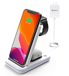MSTJRY Wireless Charging Station, 3 in 1 Wireless