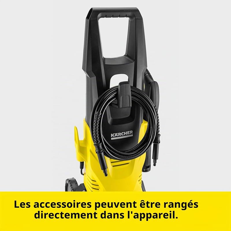 Nettoyeur Haute Pression K 3, Pression : Max. 120 Bar, Débit : 380 l/h, Surface : 25 m²/h, Filtre à Eau, Poids : 6 kg, Flexible et Pistolet Haute Pression, Rotabuse, Lance
