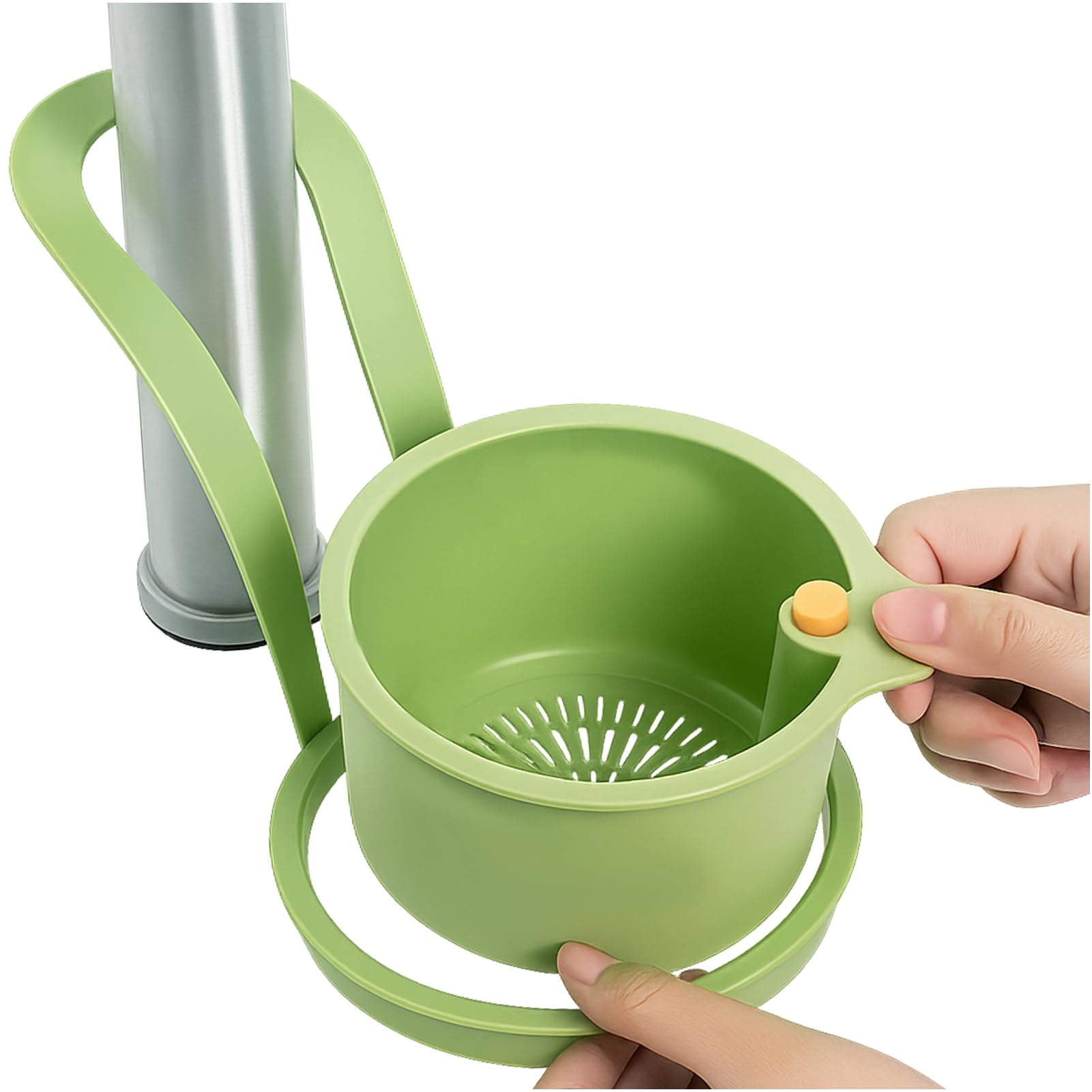 Photo 1 of XANGNIER 2025 New Faucet Hanging Strainer,Kitchen Sink Drain Strainer Storage Basket,Press Dumping Food Waste Catcher That Goes Around Faucet,Auto-Dump Sink Drain Filter Rack,Sink Accessories Gadgets