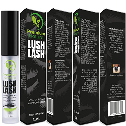 Eyelash Growth Serum Lash Eyebrow - 100% Natural Eyelash Serum to Grow Lashes Brow Growth Serum Eyebrow Lash Serum for Growth Eyelash Boost Enhancer Best Treatment Stimulate Eye lashes & Eyebrow