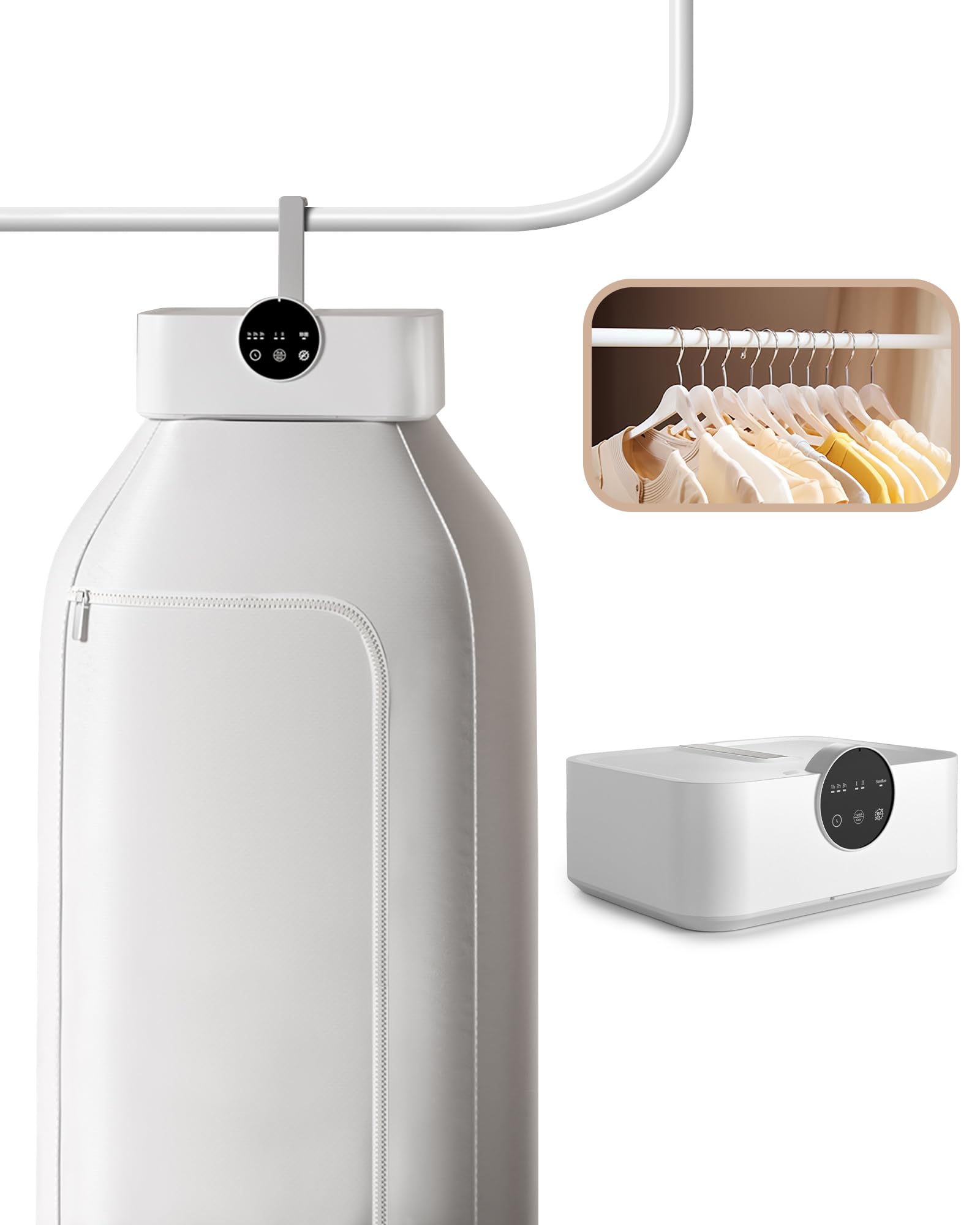 Portable Clothes Dryer - Mini Portable Dryer for Laundry Small Travel Clothes Dryer Quick drying Machine for Apartments and Travelling Hotel Room