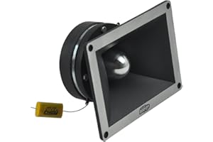 SINOEEM Audio Legion High Compression Chrome Bullet Super Tweeters - Car Speakers - Car Tweeters - Car Audio (4"x6" 800W - ALT49)