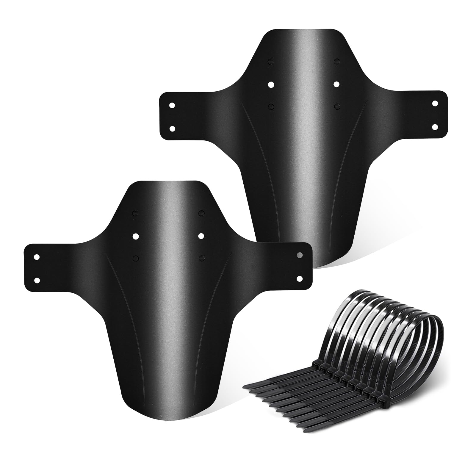 FETESNICE Mountain Bike Mudguard, 2Pcs MTB Mudguard Front and Rear Compatible,Fits 26", 27.5", 29" Inch MTB Mudguard Front and Rear Compatible Bicycle Splash Guard