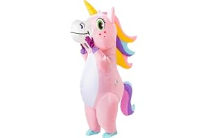 Spooktacular Creations Halloween Inflatable Costume, Full Body Unicorn Blow Up Costume for Adult Holiday Themed Cosplay Party