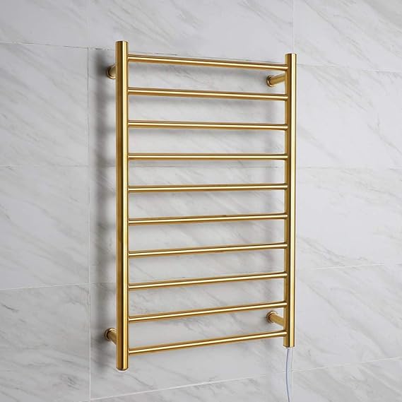 LYMHGHJ Towel Warmer, Wall Mount Electric Heated Towel Rack 10 Heated