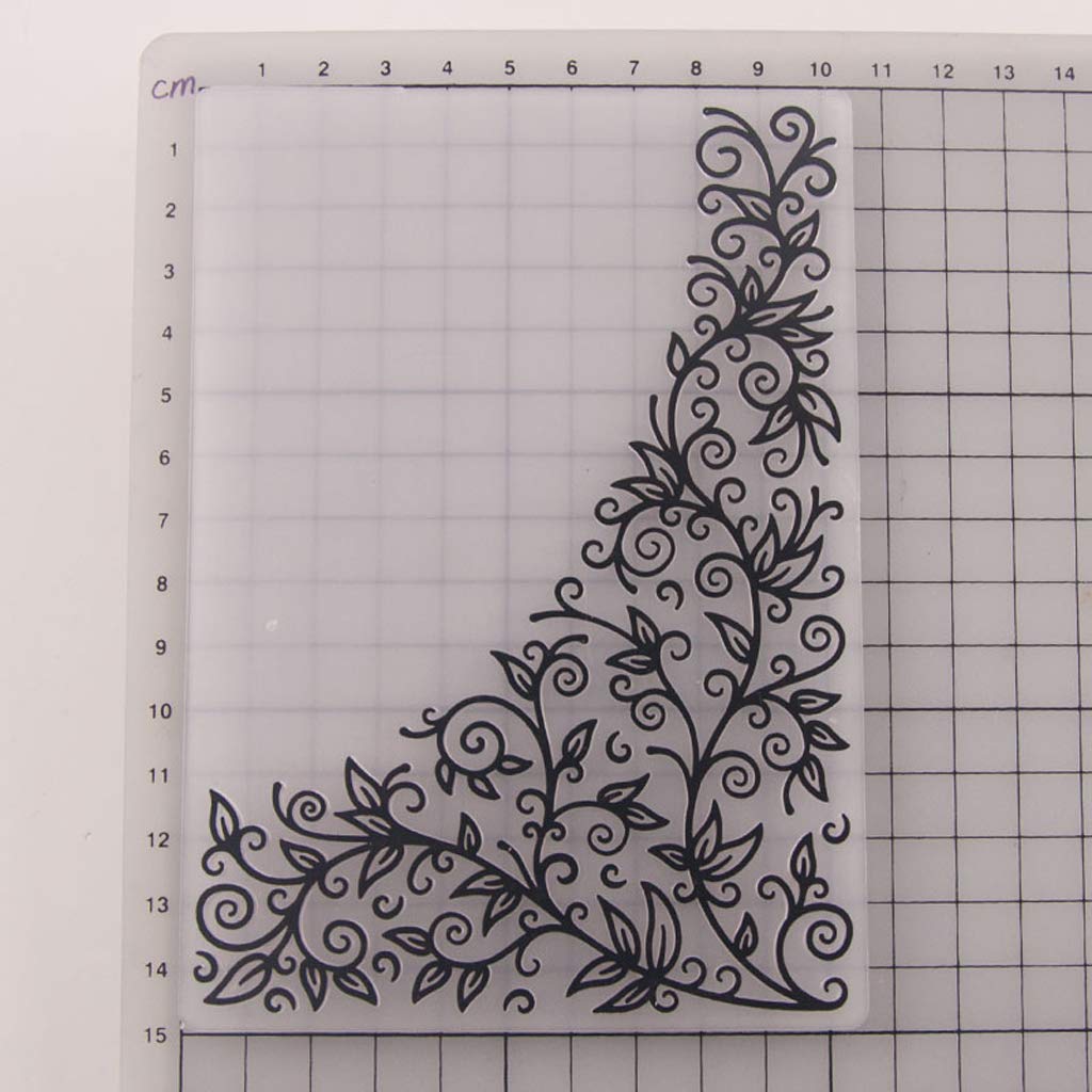 Diy Scrapbook Photo Album Card Making Decoration Craft Plastic Plastic Corner Embossing Folder Nangjiang Embossing Folder Transparent Arts Crafts Home Kitchen Cate Org