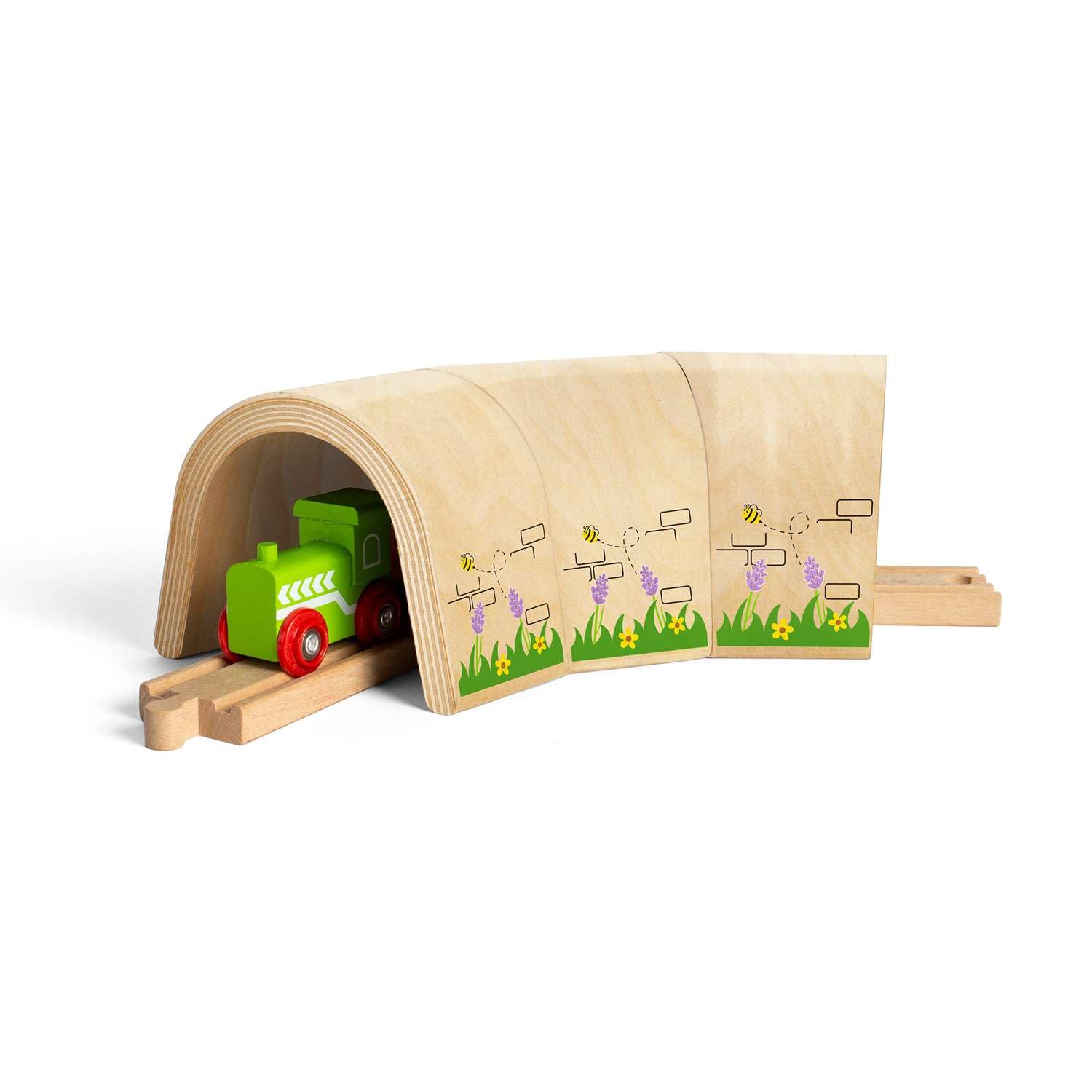 Bigjigs Rail Curved Train Tunnel - for Wooden Train Sets & Wooden Railways