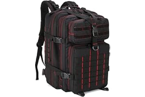 LHI Military Tactical Backpack for Men and Women 45L Army 3 Days Assault Pack Bag Large Rucksack with Molle System