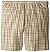 Haggar Men's Big-Tall Cool 18 Expandable Waist Plaid Windowpane Short, Khaki, 44