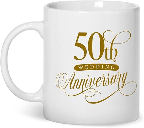 50th Anniversario Di Matrimonio Nuziale Regalo Di Matrimonio 50 In Oro Tazza 50esimo Anniversario Di Nozze Regali 50esimo Anniversario Di Nozze Regali Per Lui 50esimo Anniversario Di Nozze Regali Per Lei Amazon It