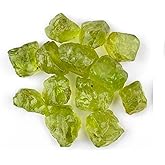 InfinityGemsArt Natural Raw Peridot Crystal Gemstone (Approx. 30 Carats) – Rough Loose Stones for Jewelry Making, Healing Crystals, Chakra Balancing, August Birthstone, DIY Crafts & Art Supplies