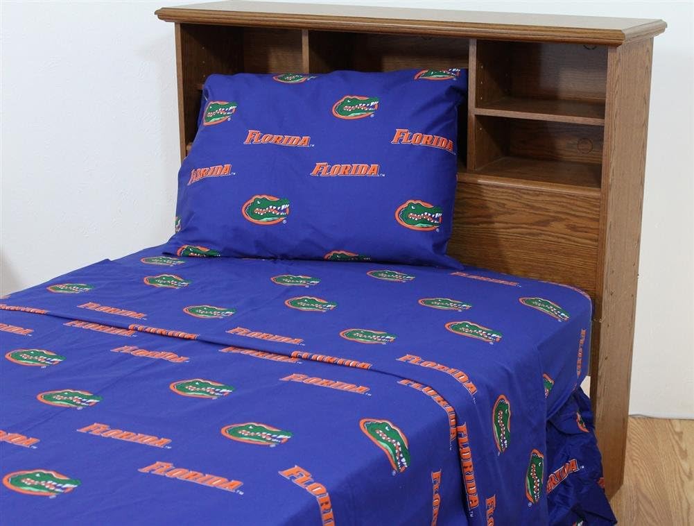 College Covers Florida Gators Printed Sheet Set - Twin - Solid