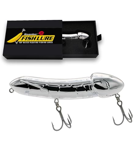 Amazon.com : UAIAGM Gag Fishing Lures Set Metal Luminous Sequin Spoons Funny  Top Water Bass Fishing Lures Fishermen Gear Spinner Baits Freshwater  Saltwater Equipment Fishing Hook for Fishing Lover Men(Black) : Sports