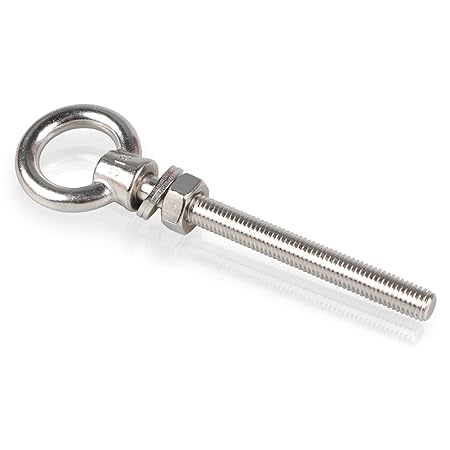 PRIOstahl 641 Augbolzen Ringschraube Ringmutter Edelstahl V4A | M8 x 100 - (10 Stück),