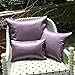 Lumbar Throw Pillow Covers Eggplant - PONY DANCE Light Weight Special Dryed Stipes Shining Pillowcase Rectangular Cushion Covers Decorative, Purple, 12 by 20 in, 2 Pieces
