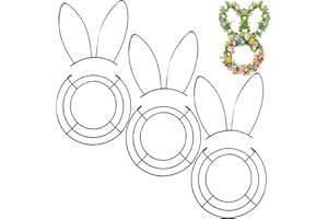Easter Wire Wreath Frame - Bunny Wreaths Frame, Metal Wire DIY Garland Stand, Rabbit Shaped Wreath Form, DIY Garland Ornament
