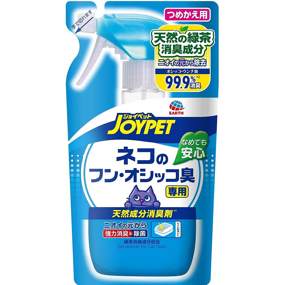 JOYPET(ジョイペット) JOYPET 天然成分消臭剤 ネコのフン・オシッコ臭専用 つめかえ用 240ml商品画像