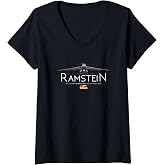 Womens GERMANY RAMSTEIN V-Neck T-Shirt