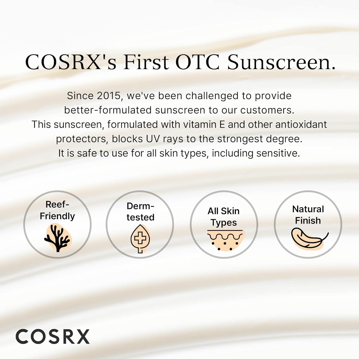 COSRX Vitamin E Vitalizing Face Sunscreen SPF 50, 1.69 fl oz, SPF Moisturizer, Lightweight under Makeup, Travel Essentials, Summer Essentials, Korean Skin Care, Korean Sunscreen for Face