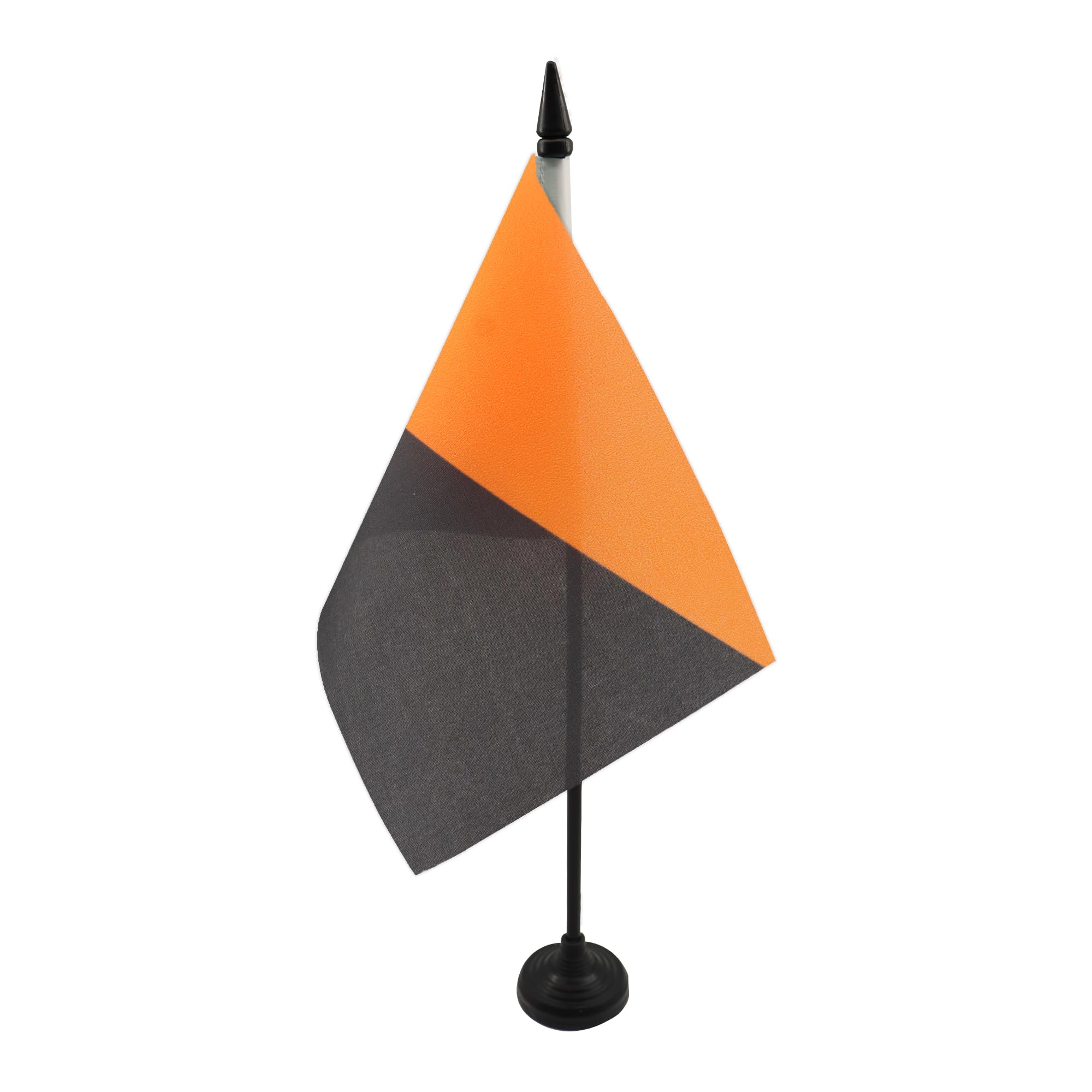 AZ FLAG Anarcho-mutualism Table Flag 5'' x 8'' - anarchist mutualist Office Decoration 100% Polyester 21 x 14 cm - Mini Desk Flag with Pole and Black Plastic Base