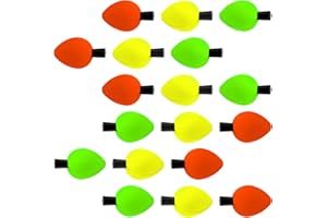 18pcs Floating Bobbers Indicators Fishing for Freshwater Saltwater Foam Float Fly