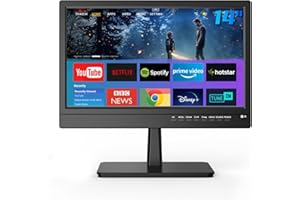 Feihe 14 inch Small Smart TV Built-in APP, HD Flat Screen Smart TV for Home, Kitchen, RV Camper