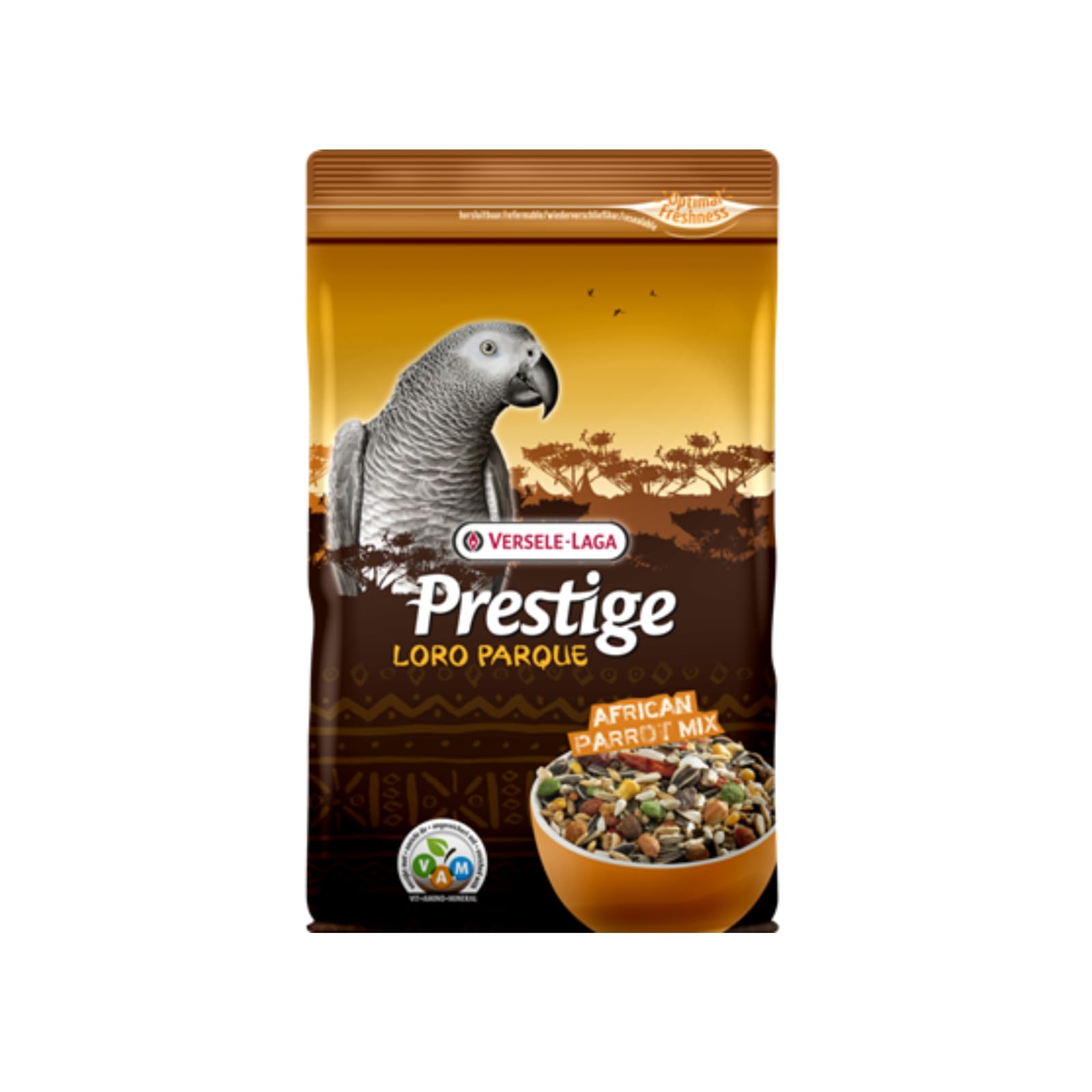 Versele-Laga Prestige Parrot-Parque African Parrot Mix | 1 kg | Seed Mix for African Parrots | with VAM extruded granules | Vitamins and minerals