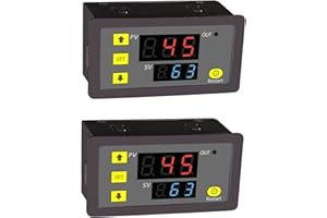AITIAO 2Pcs Timer Delay Relay AC 110V 220V 10A 1500W Programmable LED Display Digital Timer Switch Trigger Cycle Timer Delay Relay Module