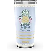 Tervis Traveler Simplified - Golden Pineapple Made in USA Double Walled Insulated Tumbler Travel Cup Keeps Drinks Cold & Hot, 20oz, Stainless Steel