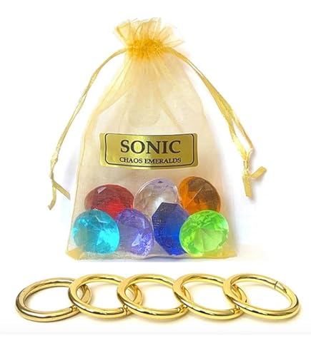 Amazon.com: More Toys Sonic - Seven Chaos Emeralds Gems - in a
