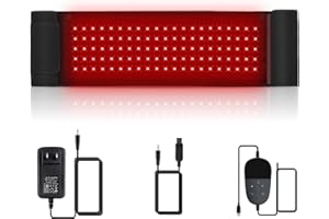 Red Light Belt, 3 in 1 Chip Portable with Cord and Timing Mode Red Light Lamp Belt with 105pcs LEDs Waist Wrap at Home & Trav