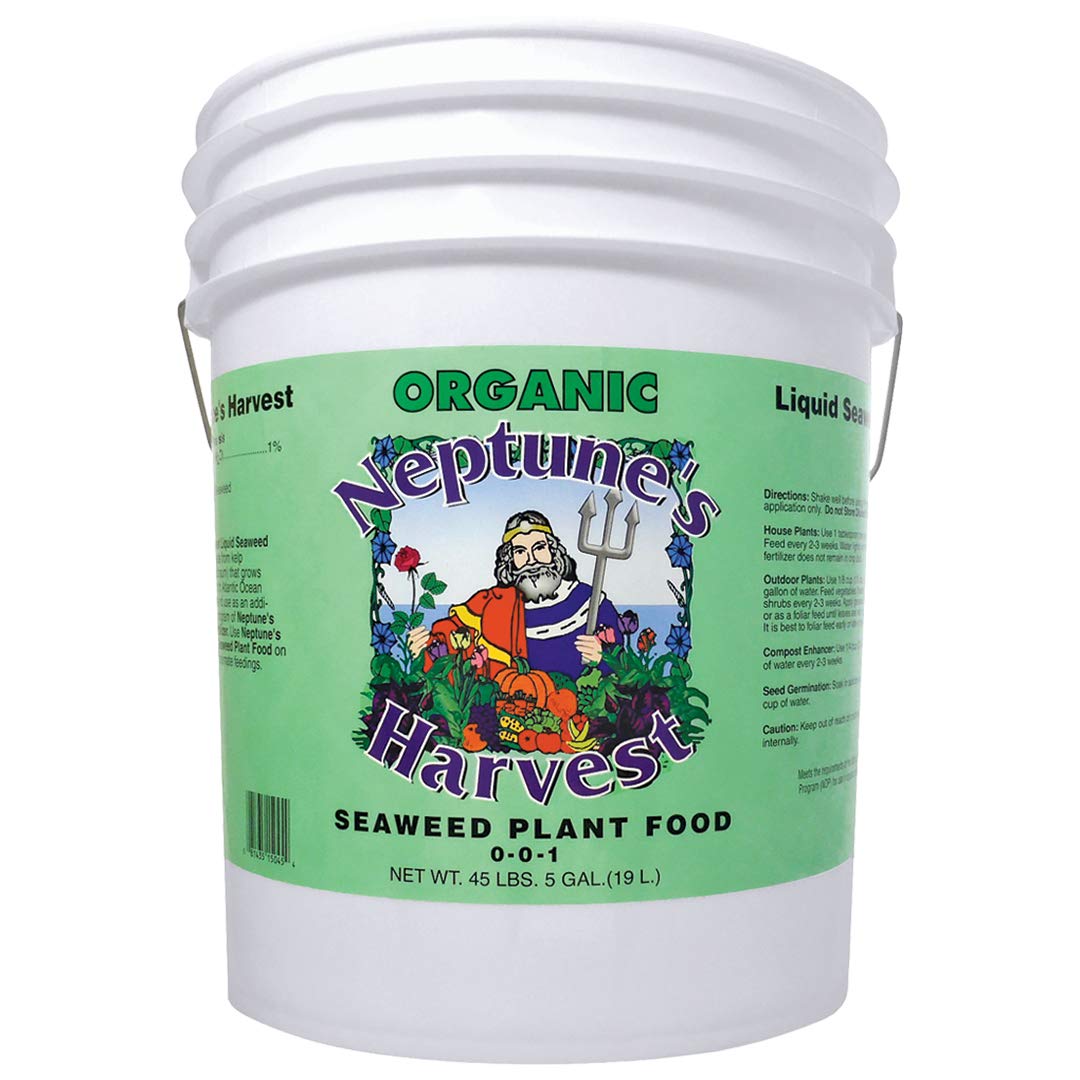 Neptune's Harvest Seaweed Fertilizer 0-0-1 (5 Gallon) Image Neptune's Harvest Seaweed Fertilizer 0-0-1 (5 Gallon) Image