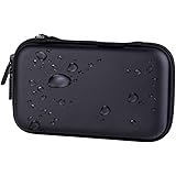 Homeself Hard Shell Carrying Case, Electronic Accessories Organizers for U Disk, SD Card, USB Flash Drives, Power Banks and Hard Disk (Black)