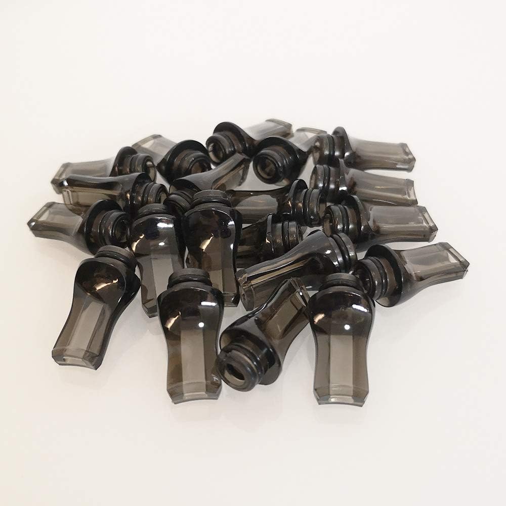 CESFONJER 20 pcs Flat Plastic Tapered 510 drip Tips, 510 drip Tips 25mm Long - Image 3