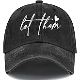 3 D G Let Them Casual Hat, Let Them Baseball Cap for Women Men