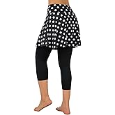 ANIVIVO Skirted Legging for Women, Yoga Legging with Skirts &Women Tennis Leggings Clothes Pockets