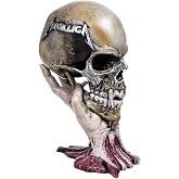 Nemesis Now Metallica Sad But True Skull, Pushead Artwork, Hand-Painted Resin Figurine, Official Rock Band Collectible, 22cm