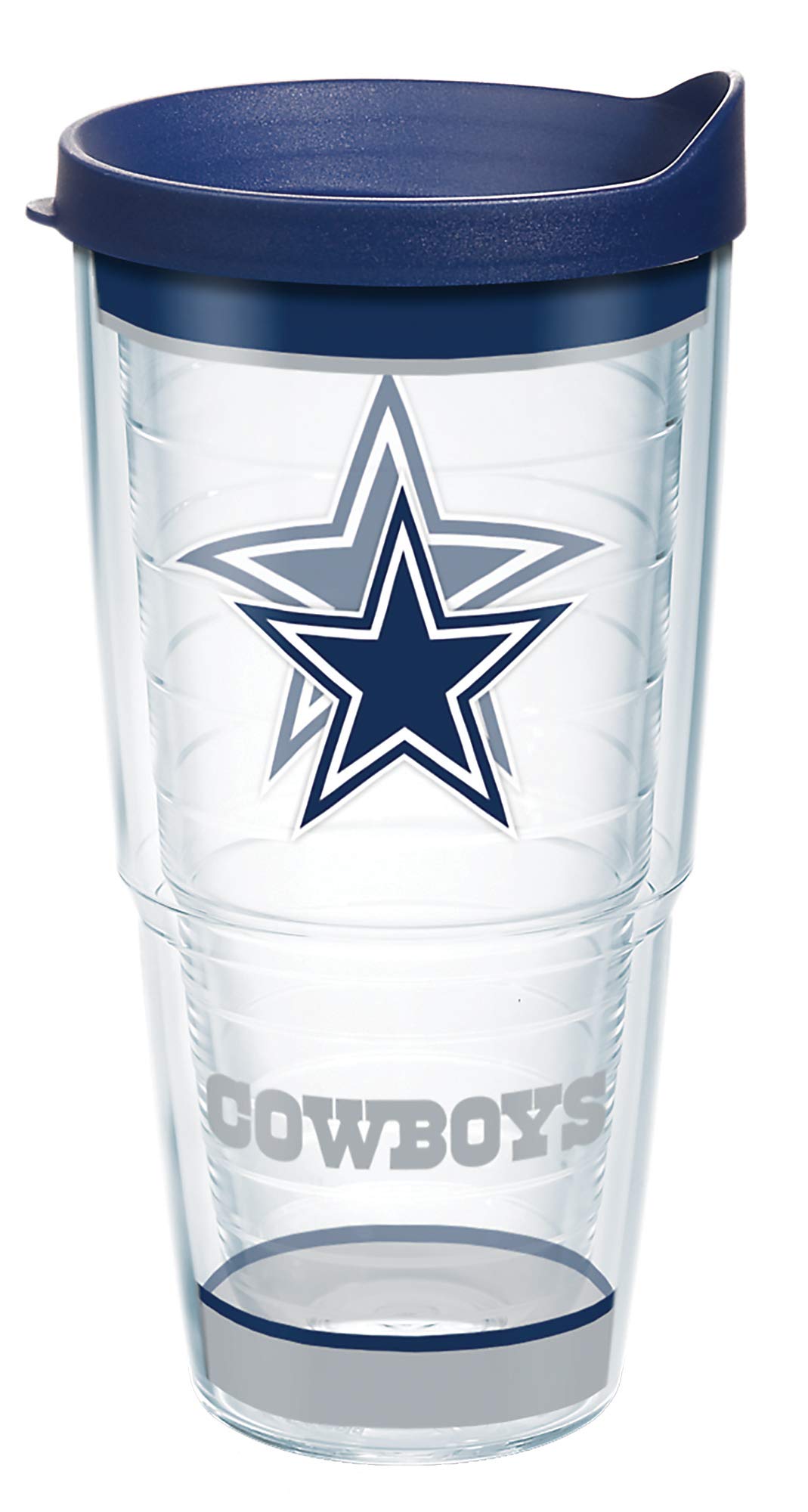 Tervis Made in USA Double Walled NFL Dallas Cowboys Tradition Insulated Tumbler Cup Keeps Drinks Cold & Hot, 24oz, Classic