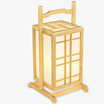 Japanese Style Lantern Floor Lamp Creative Personality Solid Wood