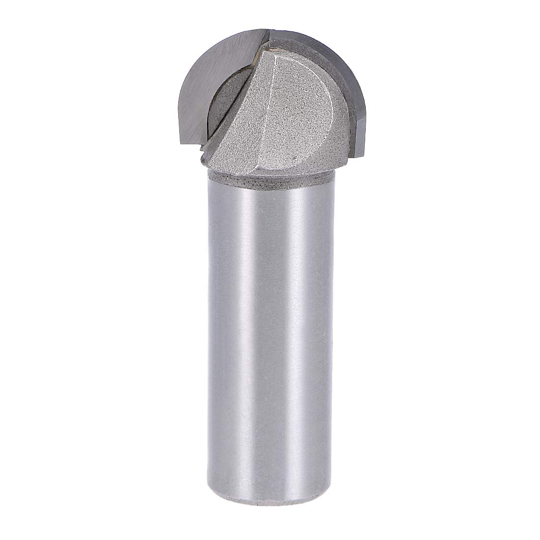 sourcing map Router Bit 1/2 inch Shank 3/4 inch Cutting Dia. Core Box 2 Flutes Carbon Steel for Carpentry Woodworking Milling Cutter Tool