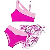 blibean Teen Girls 2025 Swimsuits Tween Kids Cutout Bathing Suits Bikini Set Size 6-15 Years