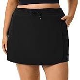 HOdo Plus Size Women's Tennis Skirt with Shorts Pockets Athletic Skorts Quick Dry Golf Active Skirts for Workout Sports 1X-5X