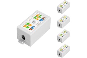 Iwillink 5-Pack Ethernet Junction Box,Cat6 Junction Box, Punch Down Type