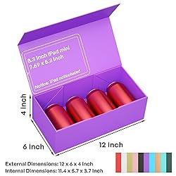 RYDDOY Purple Gift Box, 12x6x4'' Gift box for