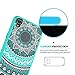 LG X Power Clear Case ,LG K6P/K210 Case with HD Screen Protector , AnoKe Mandala Ultra Slim Hard Cover TPU Phone Cover Case For LG X Power [K6p K210 (2016) K450 K6 K6P K220 US610]TM CH Mint
