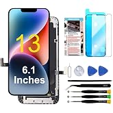 TSIOFO for iPhone 13 Screen Replacement 6.1 inch,3D Touch LCD Display Digitizer Assembly with Repair Tools