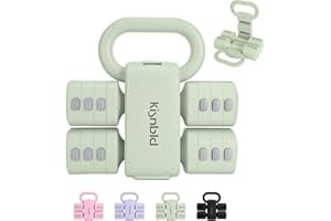 kisnbld Adjustable Dumbbell Set of 2, 4 in 1 Free Weights Dumbbells Set for Women with Fast Adjustment, Each 2lb 3lb 4lb 5lb Hand Weights Set for Home Gym & Outdoor Exercise Training