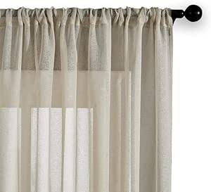 Telas por Metros para Cortinas Cortinas De Tul De Color Sólido Moderno