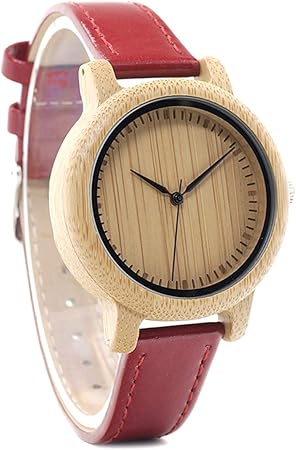 Bobo Bird - Reloj de Cuarzo para Mujer (Esfera de bambú ...