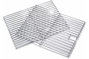 Hisencn 17" x 13 1/5" Cooking Grates for Nexgrill 720-0830H, 720-0830D, 720-0783E, 720-0783C, 720-0888, Stainless Steel Cooki
